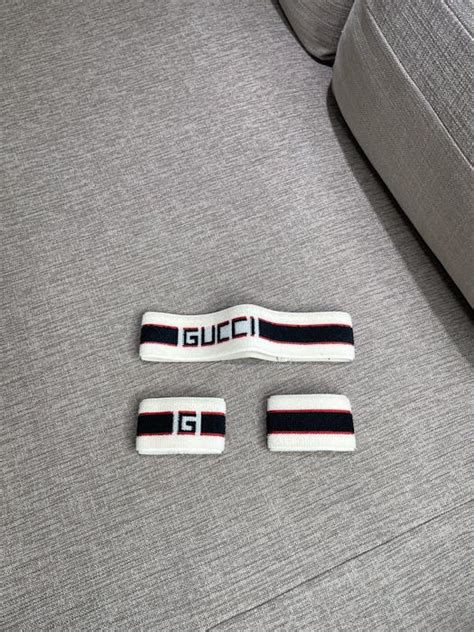 gucci hair clips for women|gucci headband and wristband set.